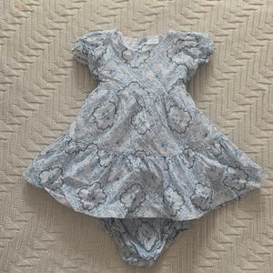 Edgehill Collection X Born on Fifth light blue floral dress size 24 months